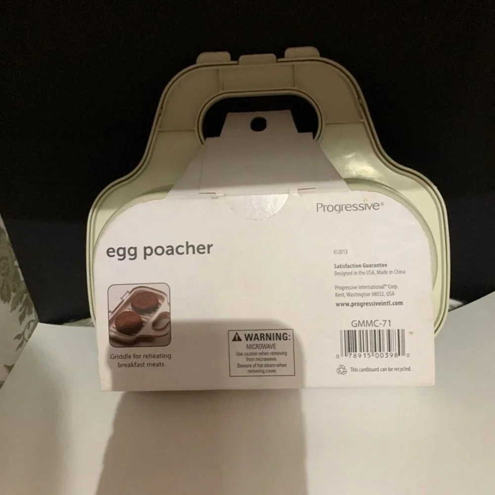 2 egg Microwavable poacher/ meat warmer
